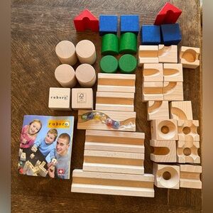 Cuboro Basis Wooden marble run Set of 30